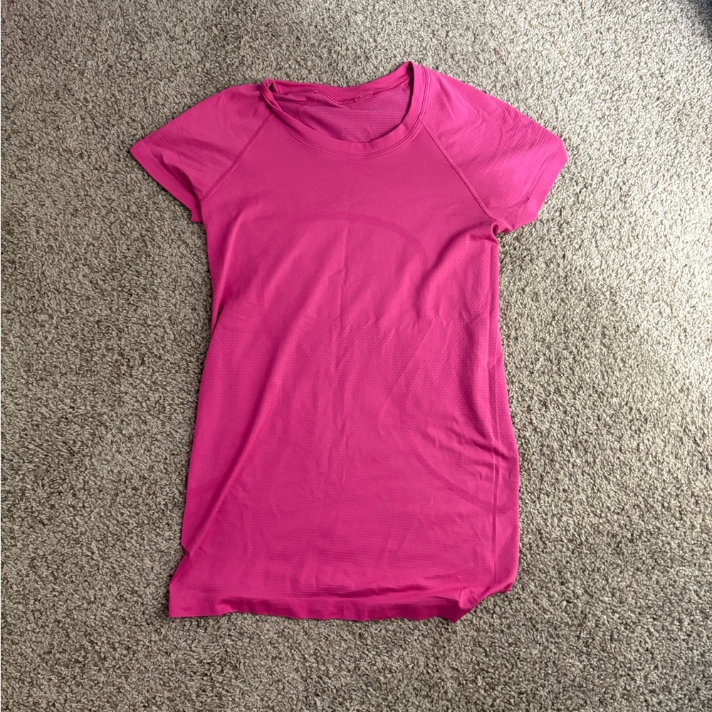 Lululemon Pink Short Sleeve Top
